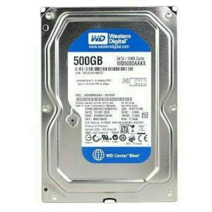 NEW HARDDISK 3,5 500GB SATA PC BARU HDD HARD DISK KOMPUTER 500 WD BLUE