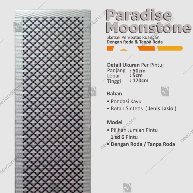 Sketsel Pakai Roda, Pembatas Penyekat Partisi Ruangan Sintetis Lipat