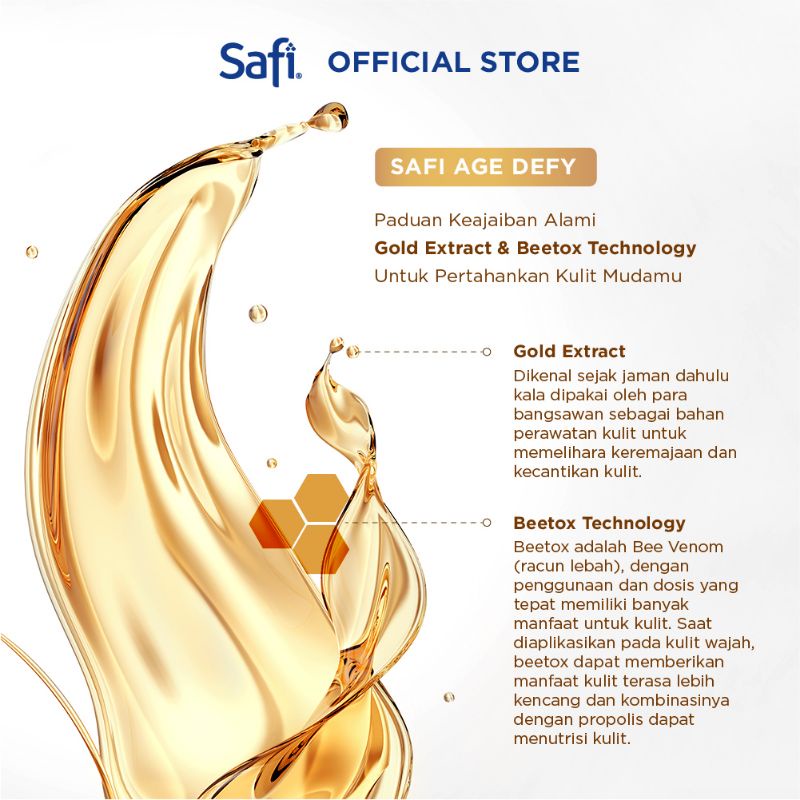 Safi Age Defy Youth Elixir 29gr Firming And Pigmentation Treatment Halal