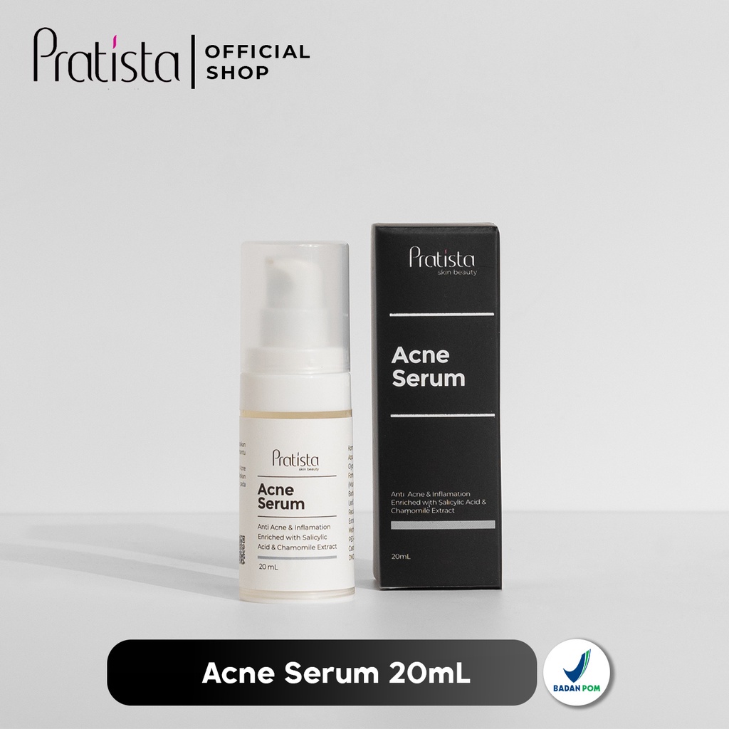 Pratista Acne Serum Glow Serum Retinol Renewal Serum 30ml | Hyalu Hydrating Toner [FULLSIZE] Serum Wajah BPOM Original