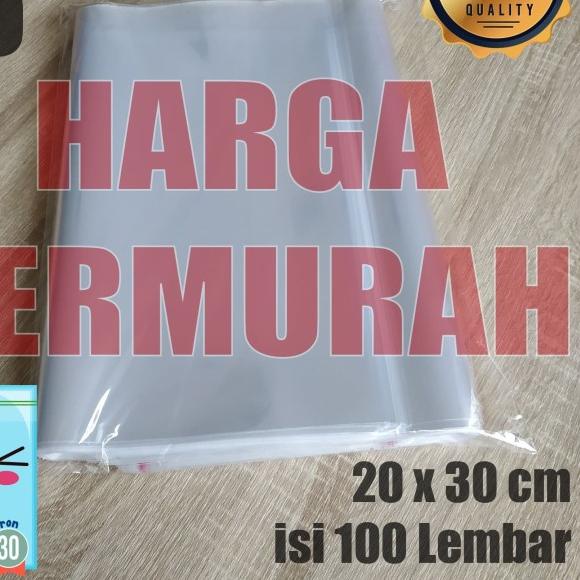 

20X30 CM PLASTIK OPP SEAL TEBAL 30 MICRON (0,5) PLASTIK TEBAL