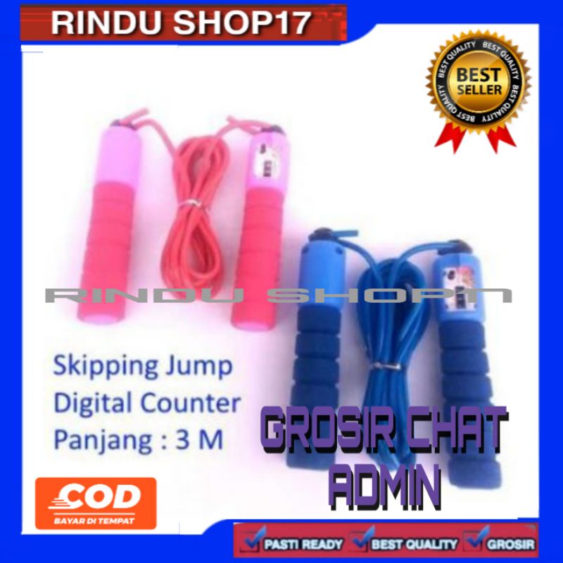 (RS)ALAT SKIPPING LOMPAT TALI DENGAN COUNTER JUMP ROPE