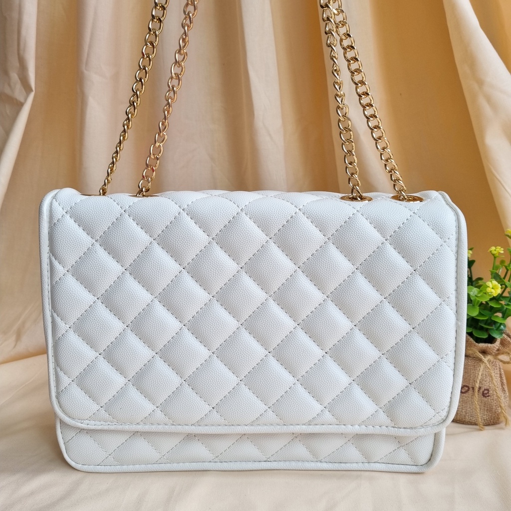 TAS CK WANITA QUILTED SHOULDER BAG BIG SIZE