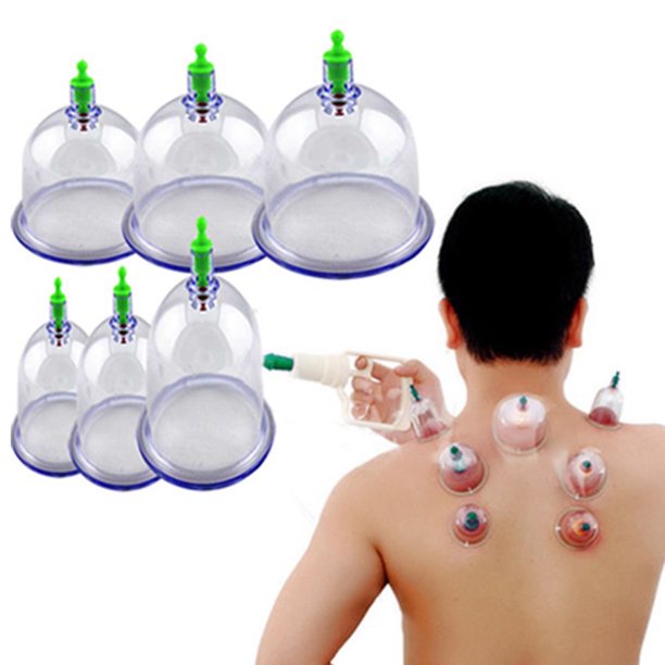 Vacum Cupping Therapy 6pcs Vacuum Cupping Kit Pull Out a Vacum Apparatus