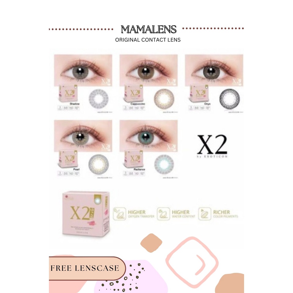SOFTLENS X2 SANSO COLOR MINUS 3.25 SD 6.00 | FREE LENSCASE - MAMALENS