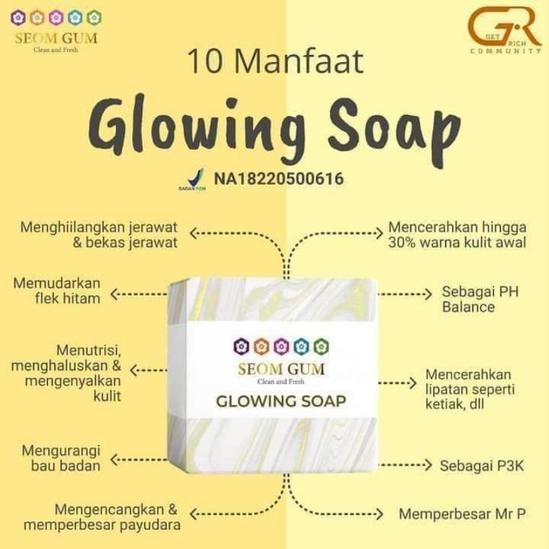 glowing soap