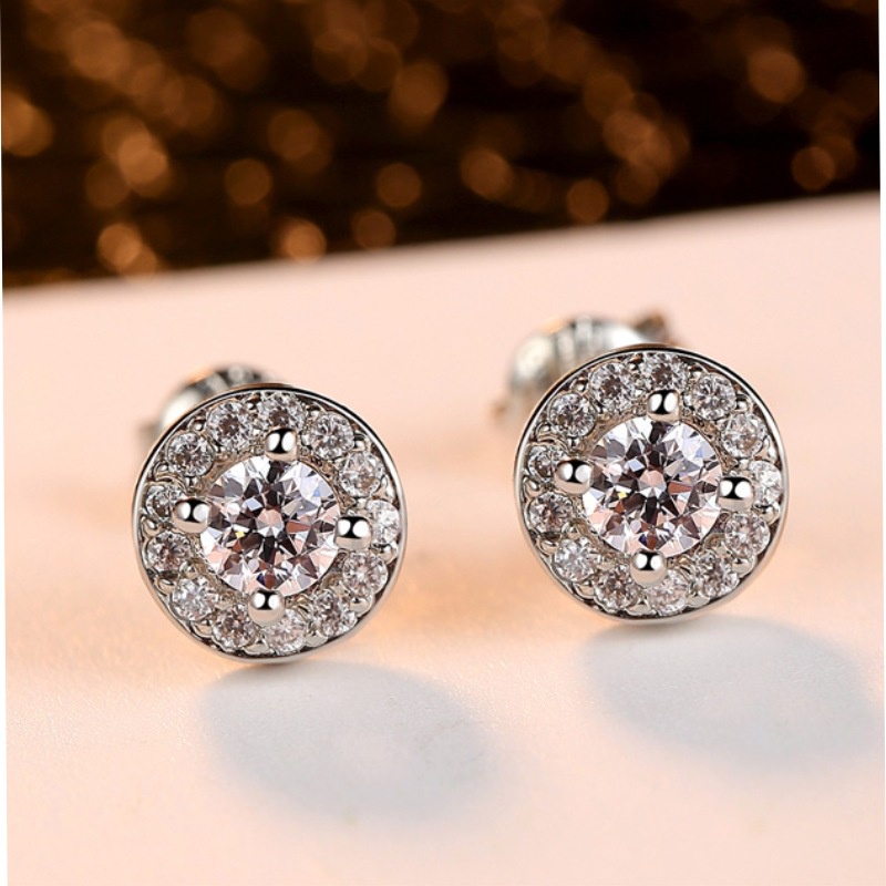 2022 Anting Tusuk Gantung Emas Hias Kristal Ruby Ungu Gaya Retro Untuk Wanita