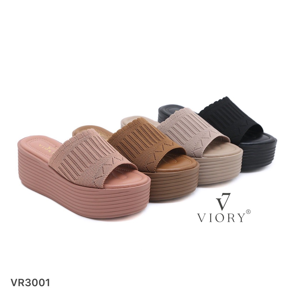 VIORY Sandal Wanita Wedges Shoes #VR3001 ORIGINAL