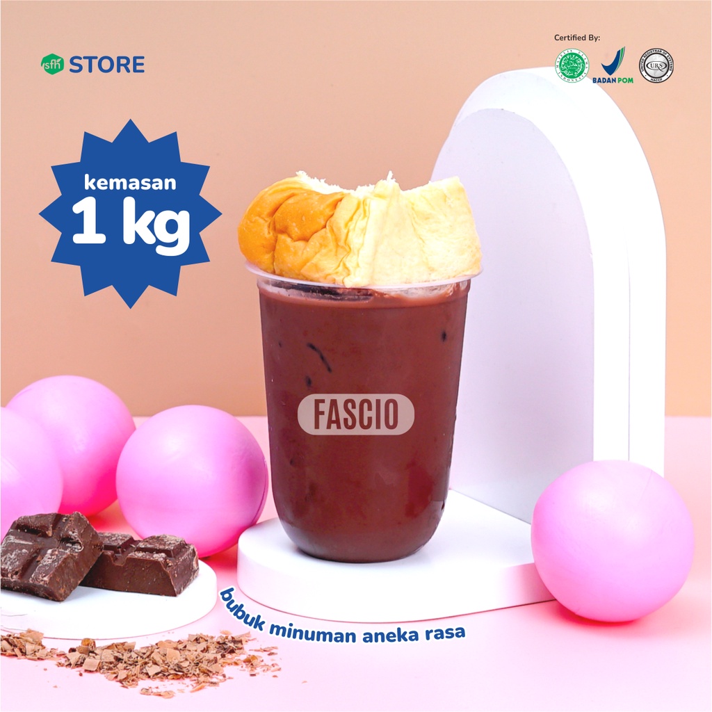 

BUBUK MINUMAN FASCIO KEMASAN KILOAN 1 KG INCLUDE GULA | HALAL BPOM HACCP