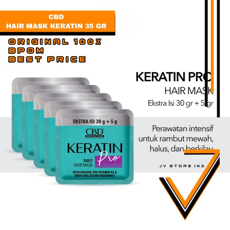 CBD KERATIN HAIRMASK SACHET  35 Gr