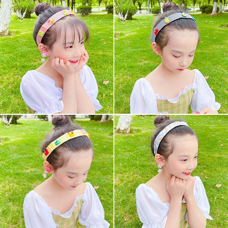 𝘈𝘉𝘎✰ Bando Perekat Gaya Korea Velcro Headband / Aksesories Rambut Gaya Korea Anak &amp; Dewasa 1045