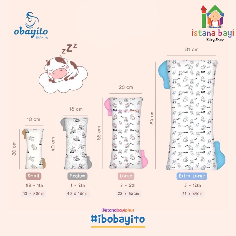 Obayito Mimi Bolster OB-021-2M/ Bantal Guling / Guling anak