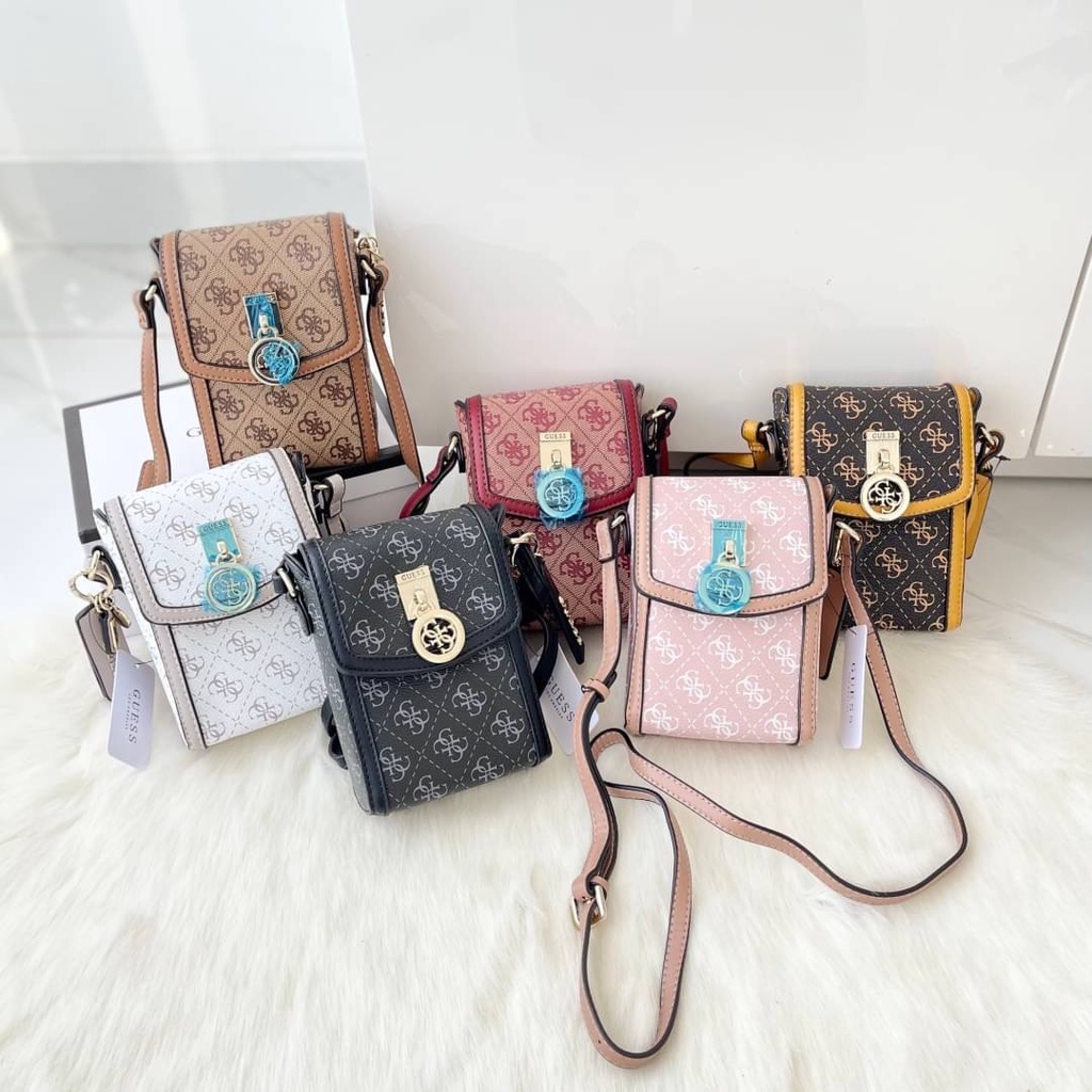 TAS WANITA TAS GUESS PHONE BAG GS 431 TAS SELEMPANG WANITA ORIGINAL IMPORT