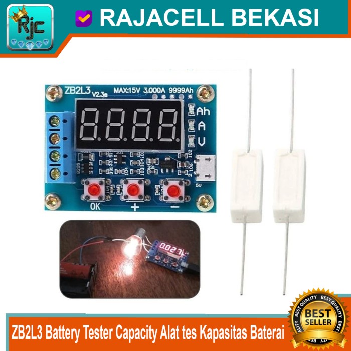 ZB2L3 Battery Tester Capacity Alat tes Kapasitas Baterai 18650 Lithium