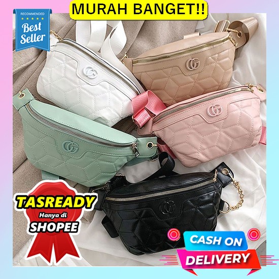 Tas Dada Coach Warren 20Cm In Pvc Waterproof (Semi Premium Aaa) (Cb-55 Tasready Tas Waistbag Wanita 