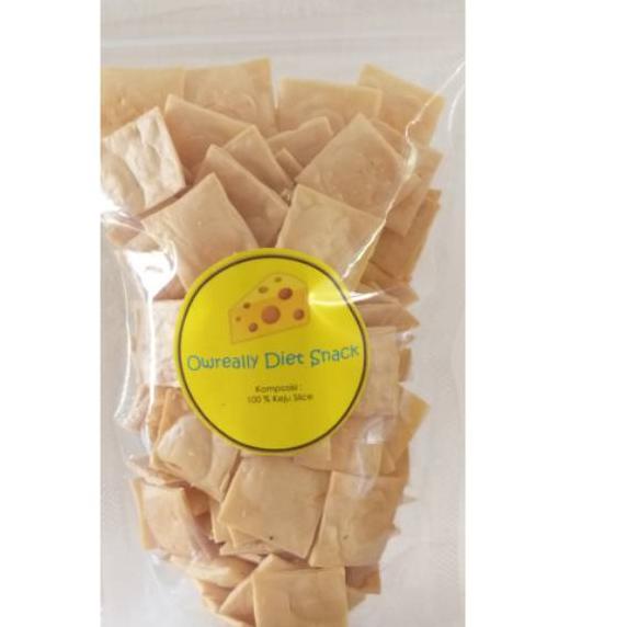 

Cuci Gudang--Kripik keju slice panggang 85gr cocok untuk cemilan ketocemilan debm (keto friendly)