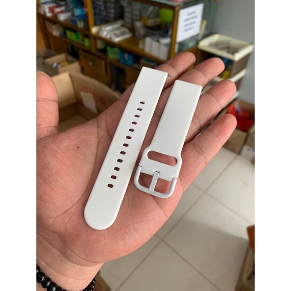 Strap Tali Jam Tangan Silikon smartwatch Putih 20MM