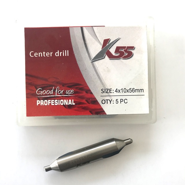 K55 Mata Bor Bubut CENTER DRILL HSS satuan