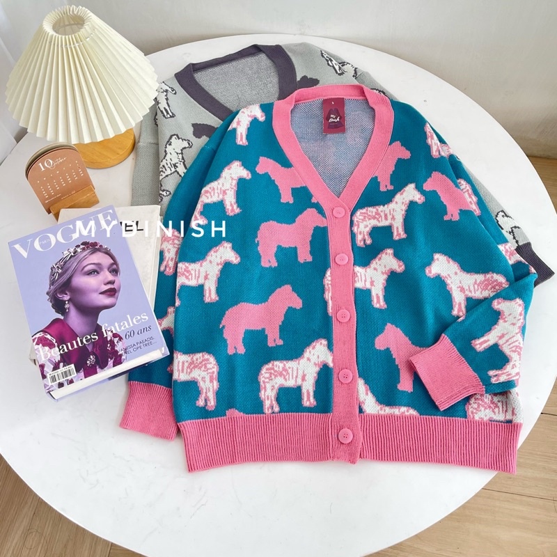 Titania Horse Cardy - Cardigan Oversize Wanita Terbaru