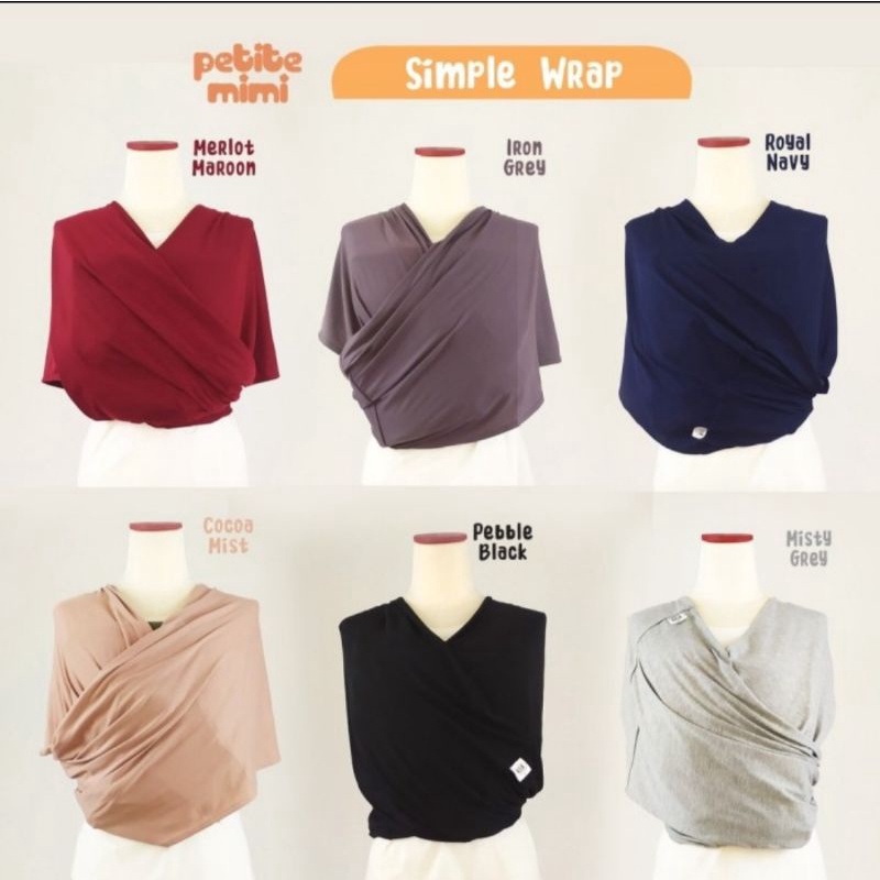 GENDONGAN BAYI KAOS SIMPLE BABY WRAP OKIYO/PETITE MIMI