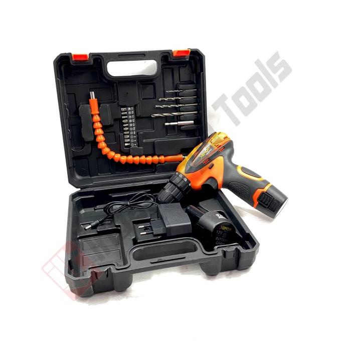 XENON CDD505 Mesin Bor Cordless Bor Baterai Charger Cas Besi Kayu - Dr