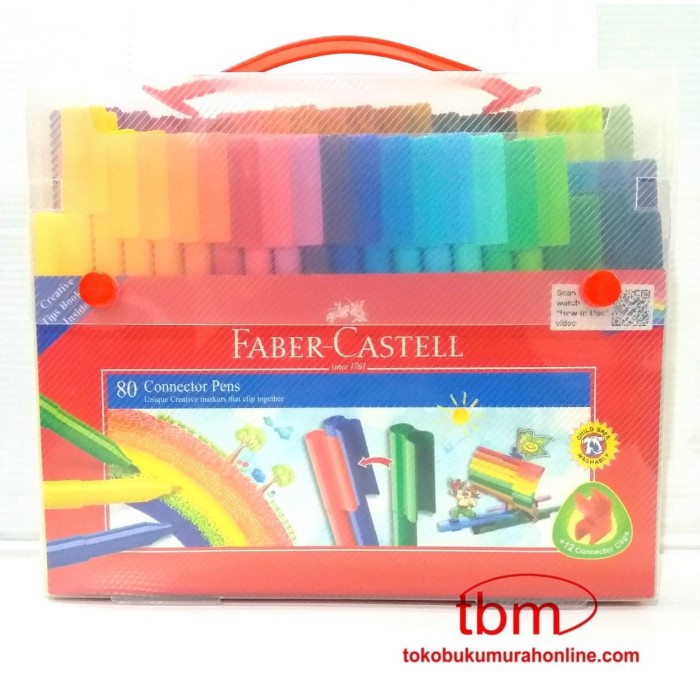 

FABER CASTELL 80 CONNECTOR PENS SET GIFT / 80 SPIDOL FABER CASTELL