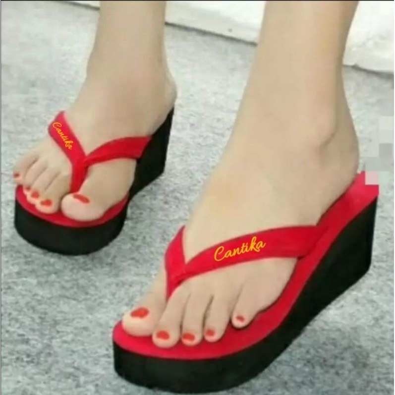PROMO SANDAL JEPIT CANTIKA WEDGES