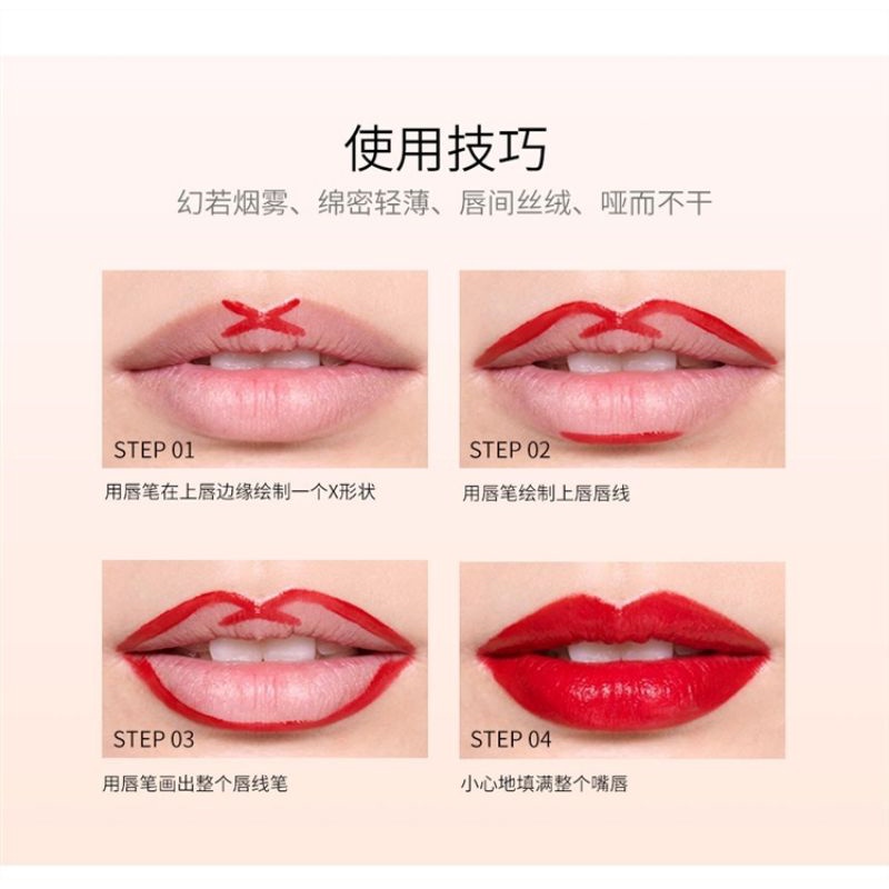 O.Two.O 3pcs set Lipstick Matte Anti Air Warna Merah YG004