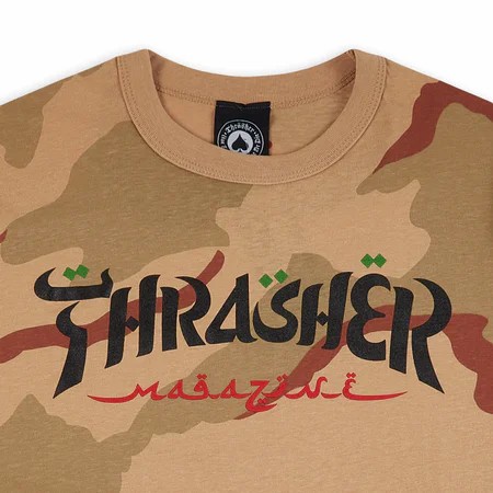 Thrasherrr Calligraphy Camo Tee