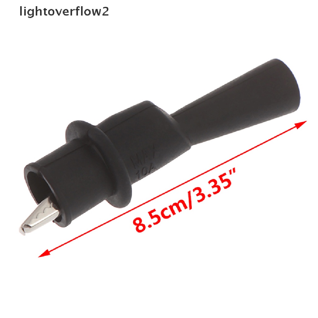 (lightoverflow2) 2pcs Klip Buaya MultiMeter Insulasi
