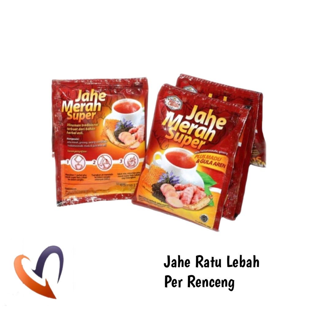 

Jahe Merah Super Ratu Lebah plus Madu dan Gula Aren Harga [Per RENCENG isi 10 sachet] Harga Grosir