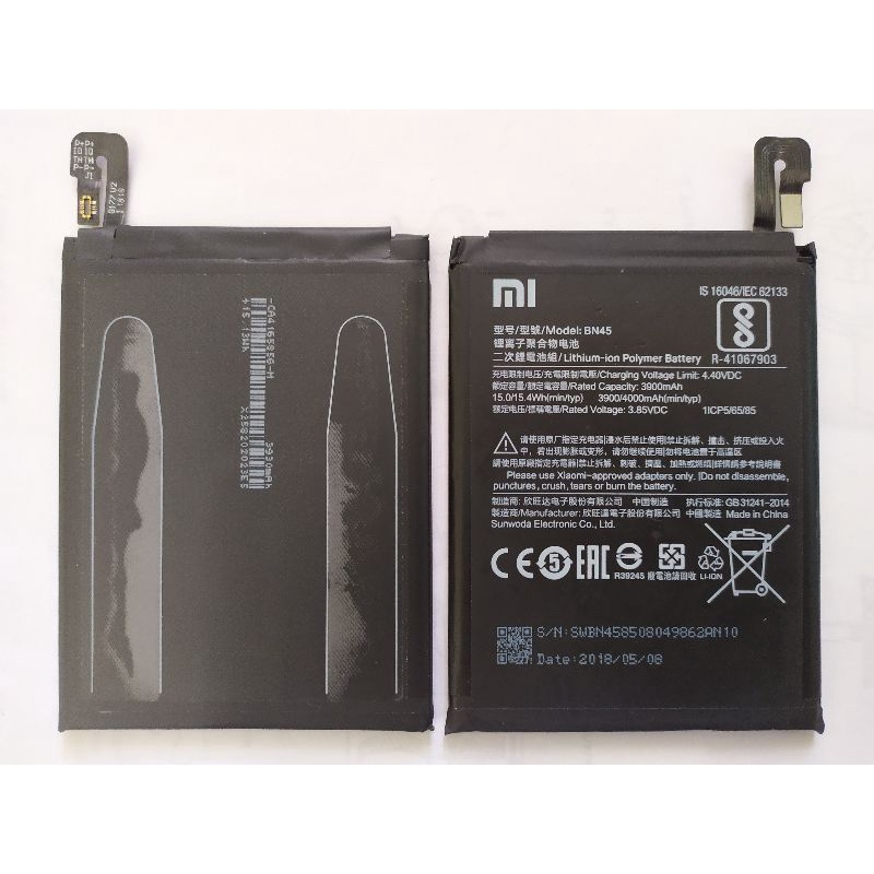 Baterai Original Xiaomi Redmi Note 5 dan Redmi Note 7 Copotan