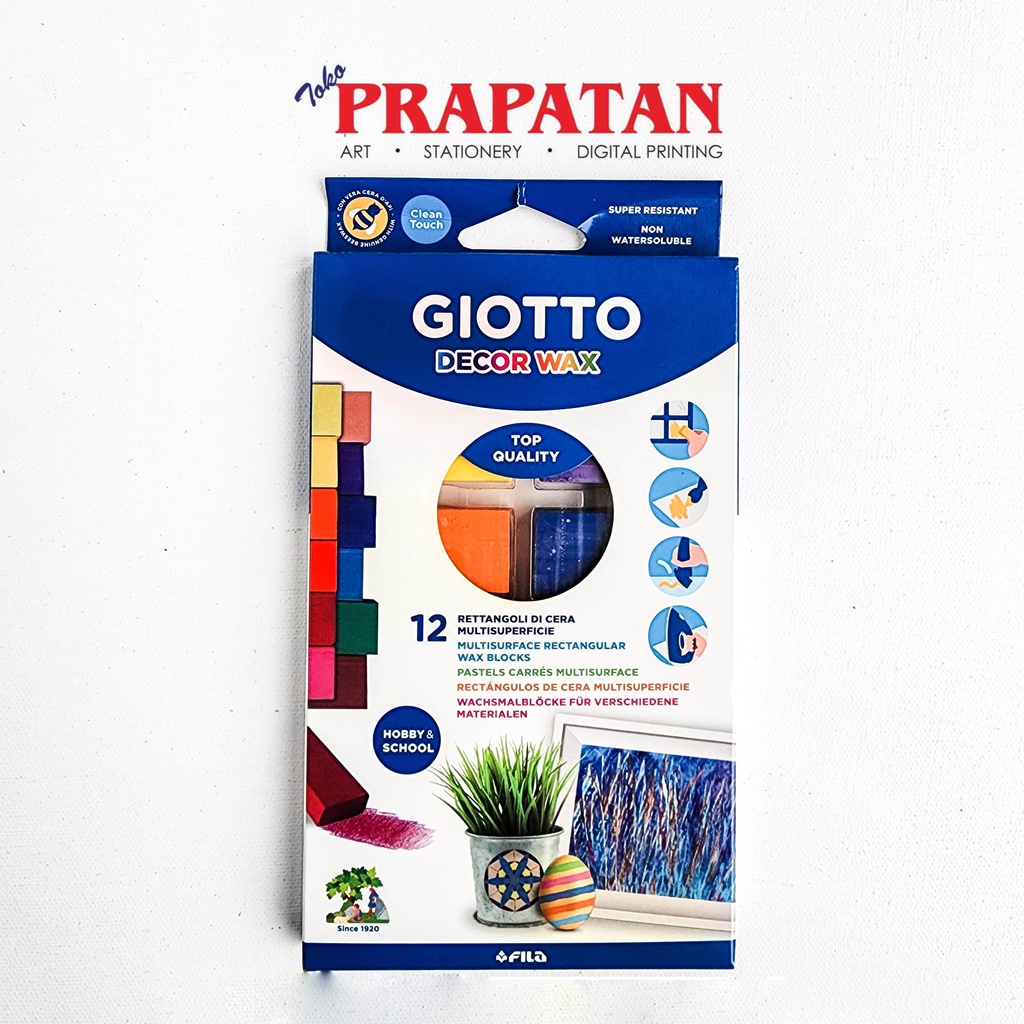 

Giotto Rectangular Decor Wax Crayon Block