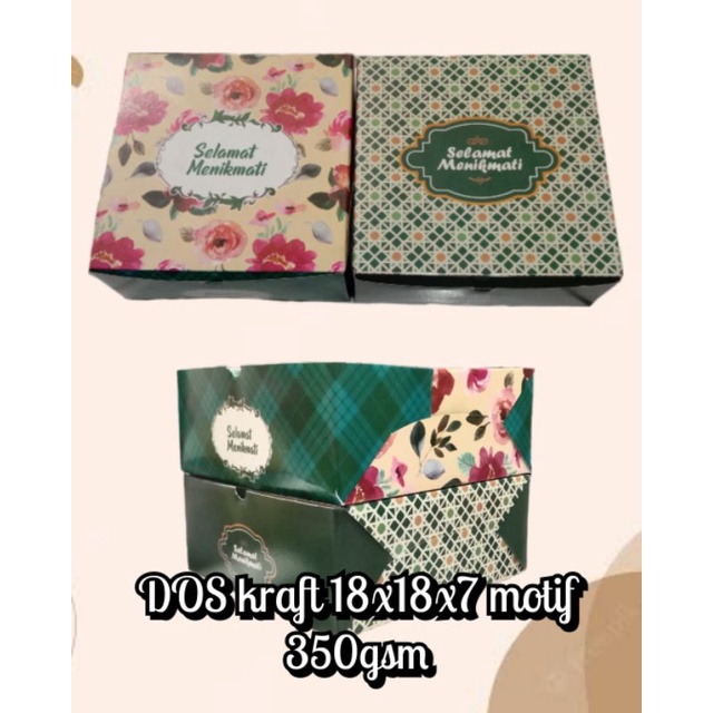 

Box Kraft 18x18x7 motif 350gsm