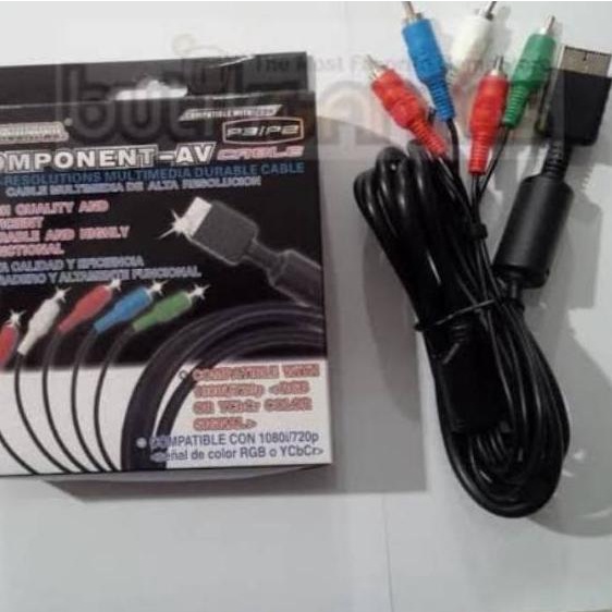 Terbaru Kabel komponent ps2/ps3 5 colokan / kabel RCA komponen ホ
