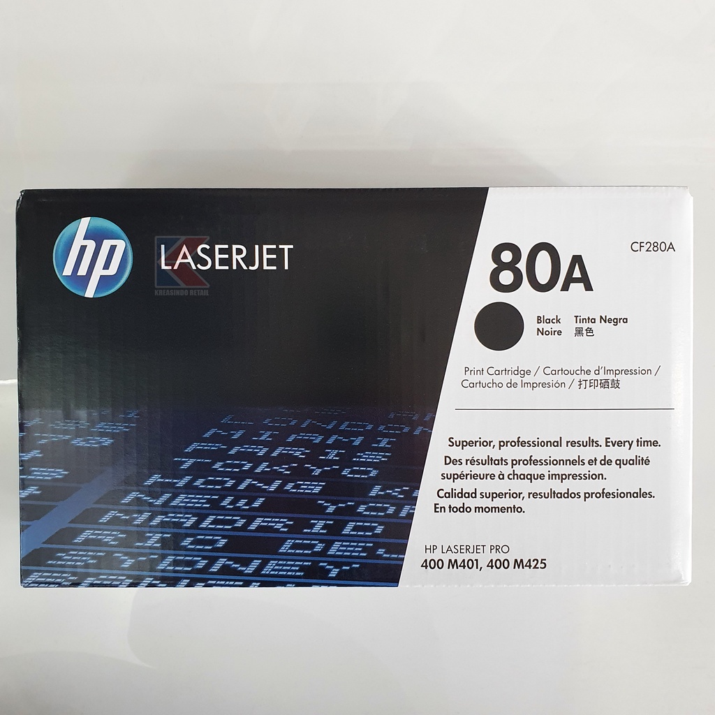 HP 80A Black (CF280A) Toner / Tinta Original