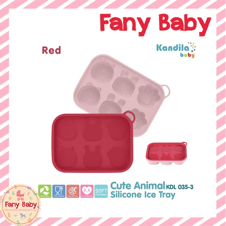 KANDILA BABY CUTE ANIMALS SILICONE ICE TRAY / KDL035-3