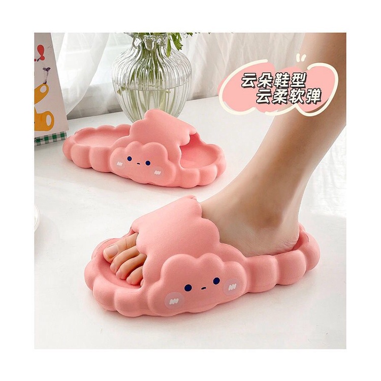 TOPGROSIR TG1614 Sandal Slipper Wanita Import Motif Awan / Sandal Jelly Terbaru