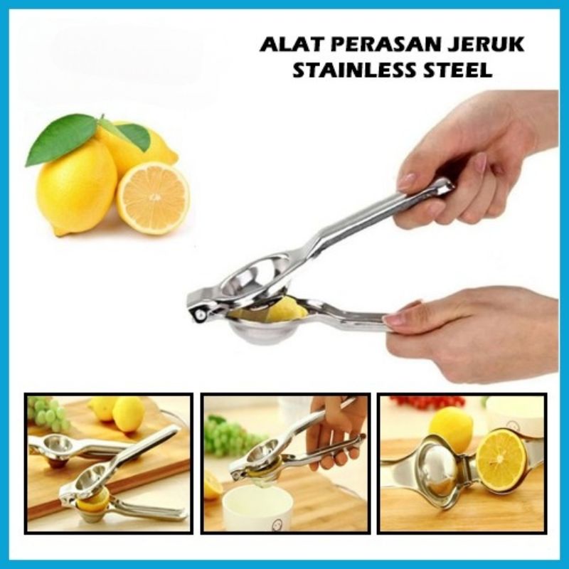 Alat Peras Jeruk Stainless Steel / Lemon Juicer Orange Extractor Squeezer Perasan