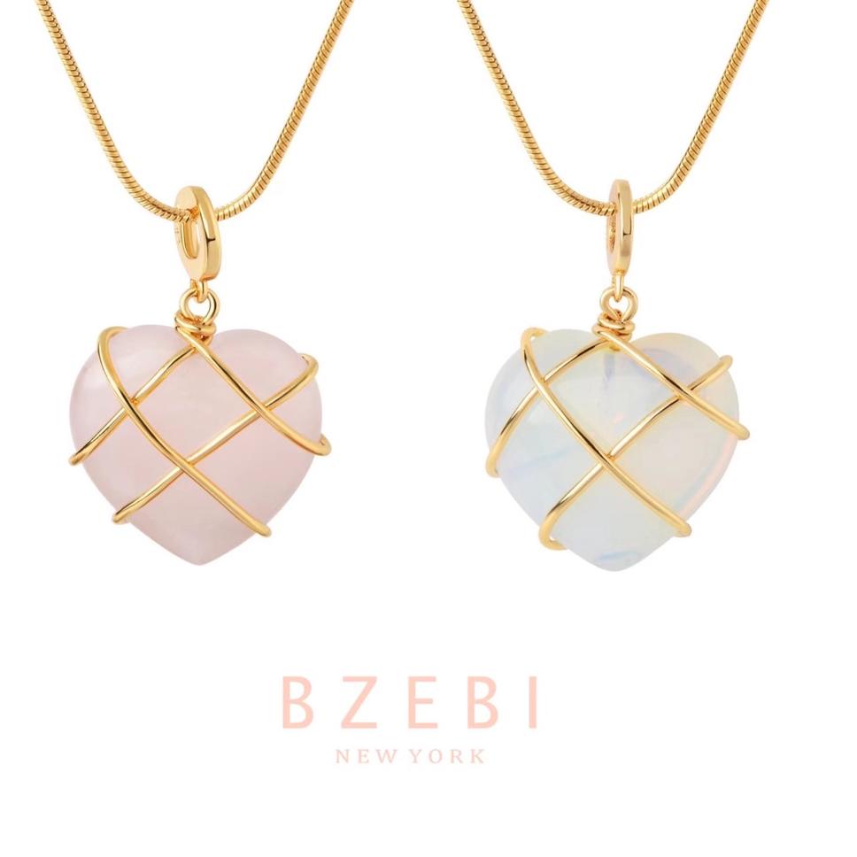 Recomended Bzebi Kalung Rantai Barbie Diamond Castle Gold 18k Liontin Batu Opal Kuarsa Rose Handmade