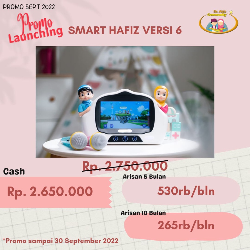 New Smart Hafiz vers 6 Touchscreen original Al-Qolam Garansi Resmi