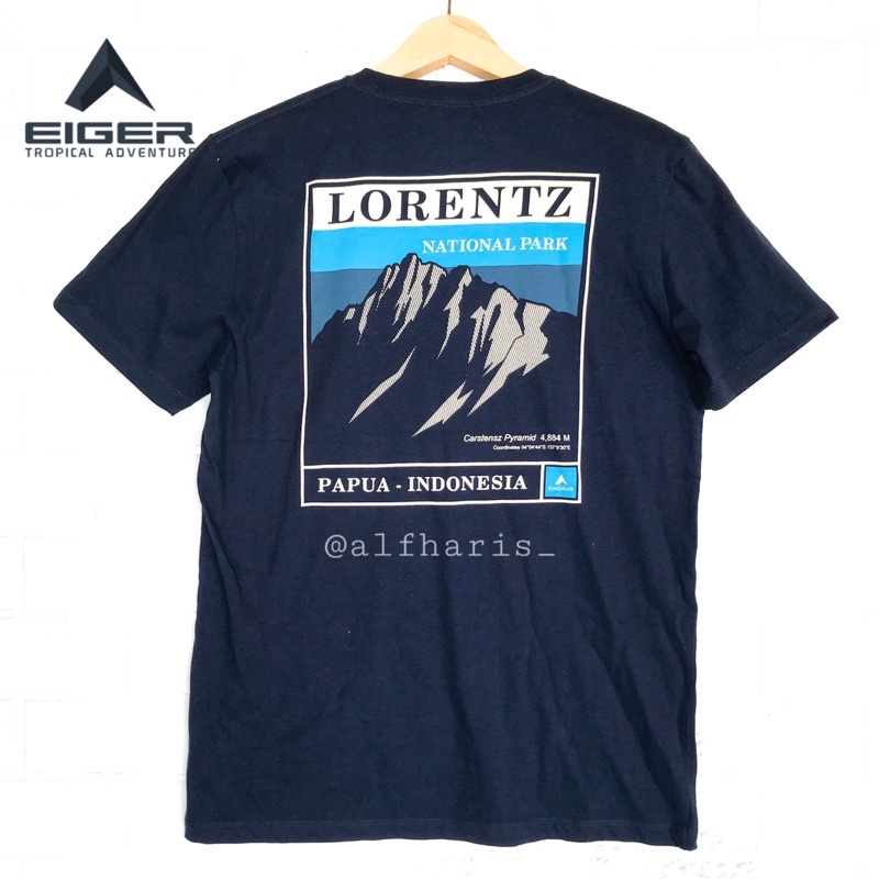 Tshirt Eige* Eige* Lorentz Papua Original 100% Pria wanita - Kaos Gunung Outdoor Terbaru