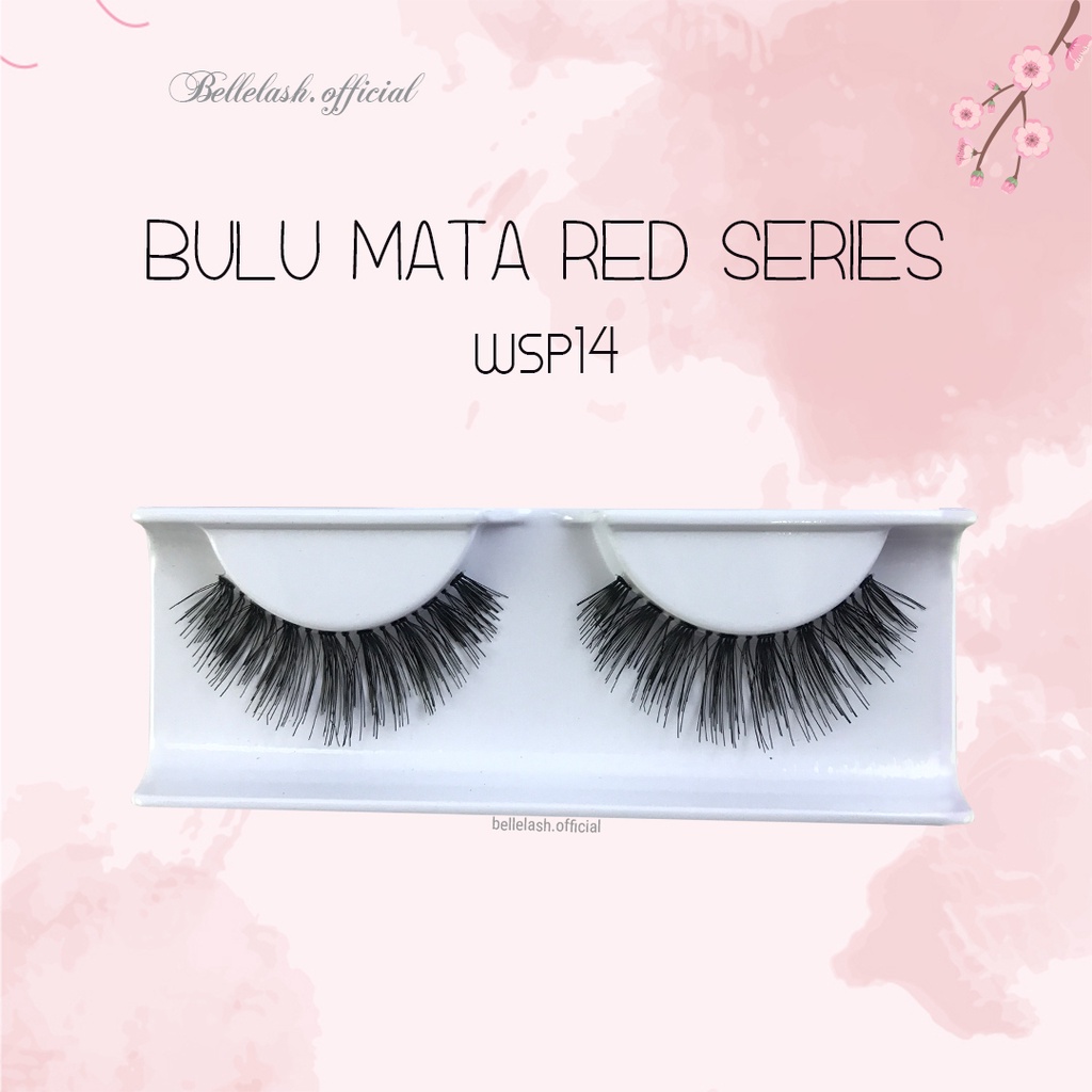 WSP 14 Bulu Mata Palsu Handmade Natural False Eyelash Eye Lashes Belle Eyelashes Lusinan