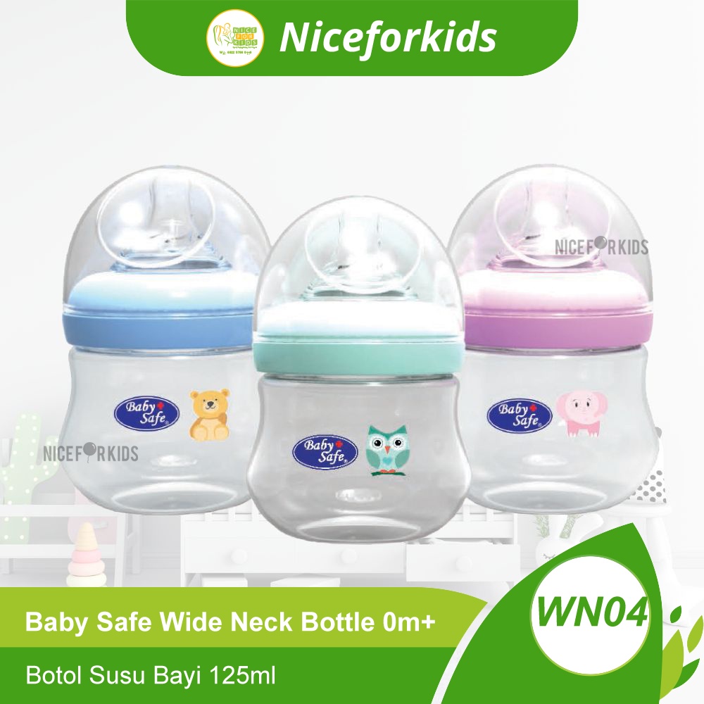 Baby Safe Bottle Wide Neck Motif 125 (WN04) /Wide Neck 250ml (WN05) / Botol Susu Anak