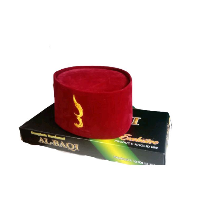 peci  merah maron kujang tinggi 9,10
