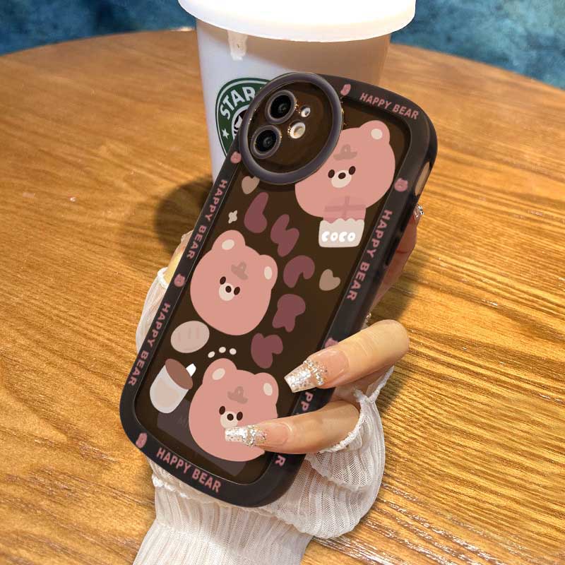 Casing Silikon Redmi Note 11S 11 Pro 10c 10A 9C 9T 9A 10 5G 10S 9S 8 8 Pro 7 Poco M3 X3 Pro NFC Motif Beruang