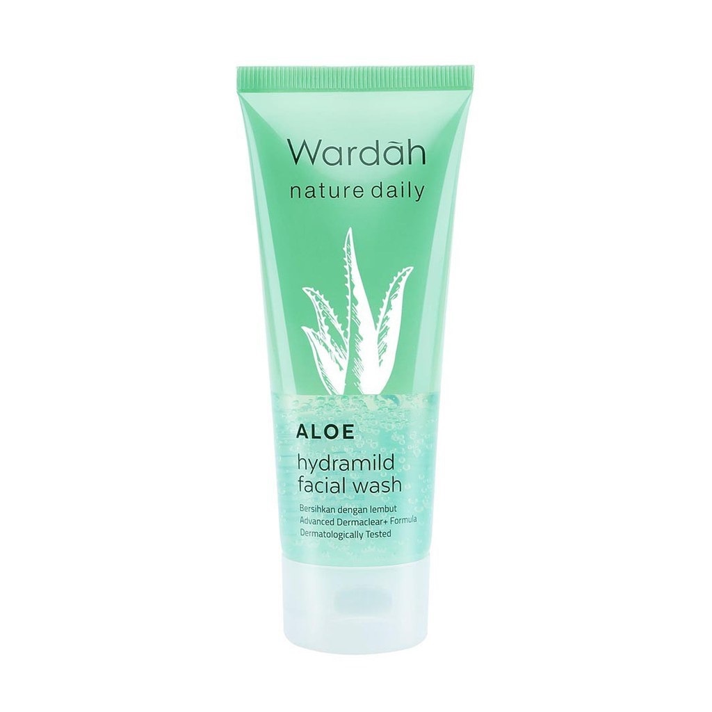 Fashion Fair - Wardah Nature Daily Aloe Hydramild Facial Wash - 60 &amp; 100ml