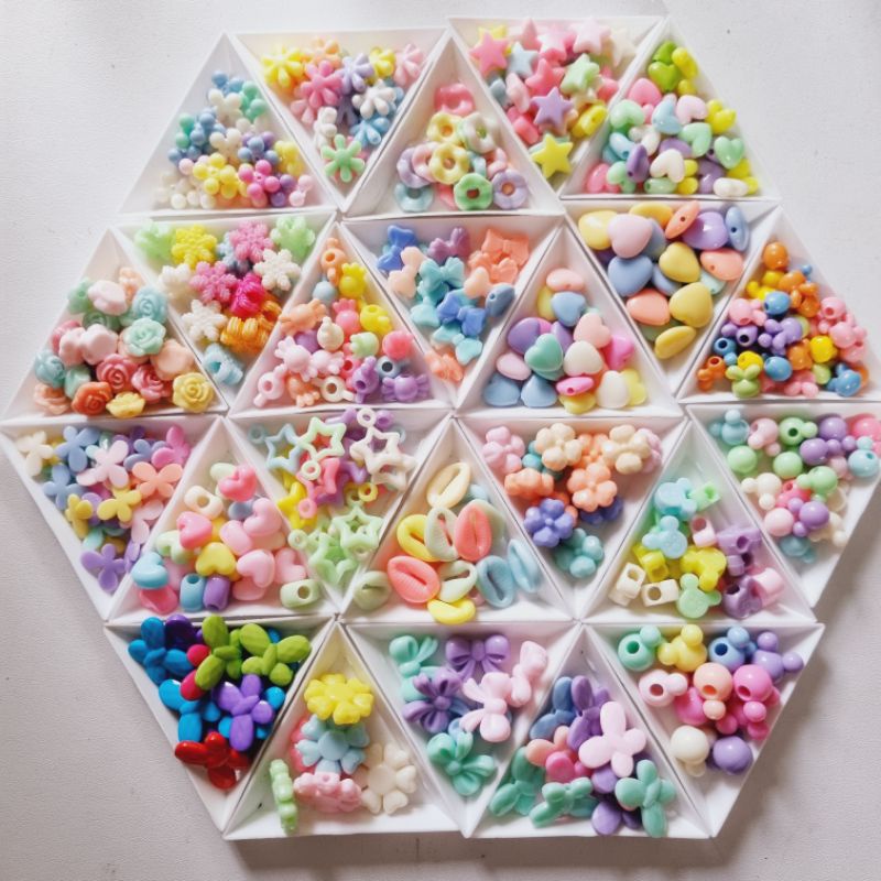 Mote Manik Stoper Manik Manik Lubang Besar Mote Susu Lubang Besar Manik Mote Bahan Plastik Bahan Aks