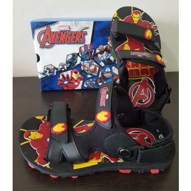 Original Marvel Sendal Sandal Sepatu Gunung Iron Man Avengers + Box