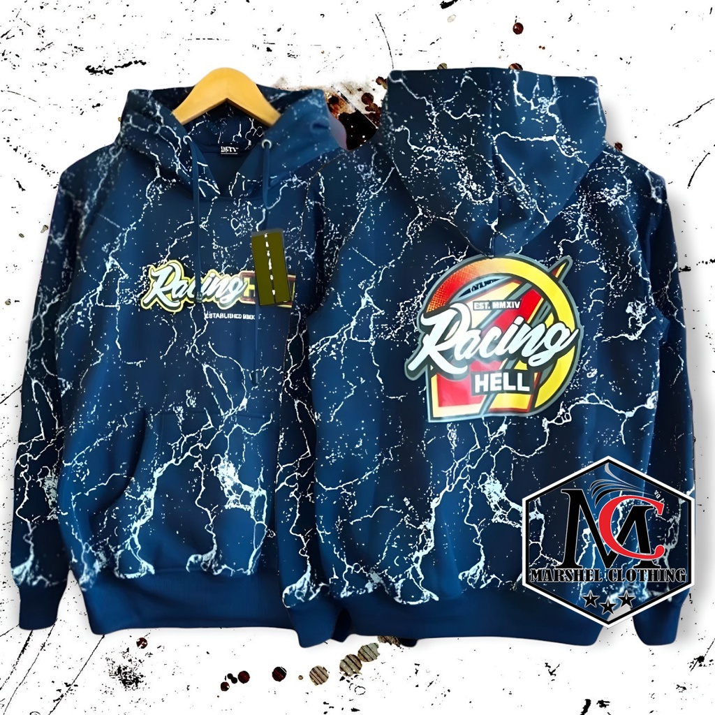 RCL - JAKET SWAETER FLACEE RACINGHELL PRIA WANITA UNISEX ALL SIZE - JAKET SWEATER MURAH RACING HELL